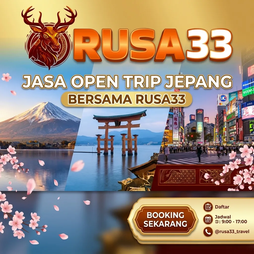 Jasa Open Trip Jepang Bersama Rusa33 || Booking Sekarang