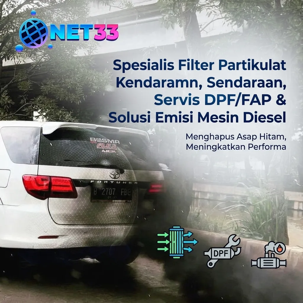 NET33 | Spesialis Filter Partikulat Kendaraan, Servis DPF/FAP & Solusi Emisi Mesin Diesel